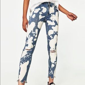 Bleach Spotted Jeans